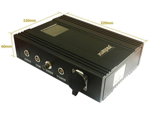 장거리 COFDM HD 송신기 2-5W 조정할 수 있는 차량 무선 비디오 센드러 AES 암호화
