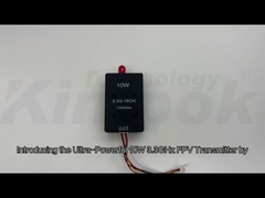 3.3G 10W 드론 비디오 송신기 3.3Ghz FPV 무선 VTX 장거리 비디오 송신기