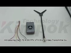 1.7Ghz VTX 무선 UAV 비디오 송신기 지원 IRC 트램프 비디오 링크 4W RF 전력 VTX