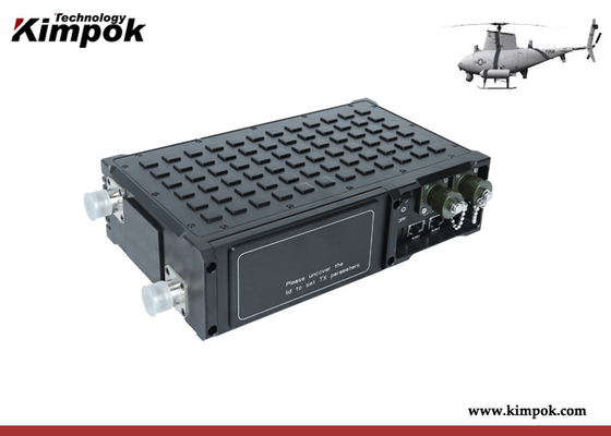 80-100km LOS 5W 디지털 전송기 수신기, 데이터 링크 무인 항공기 AES 암호화