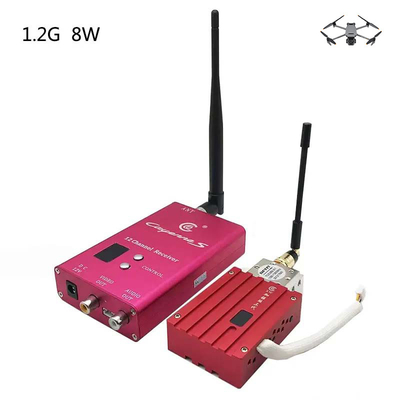 빨간색 1.2Ghz 8W 디지털 Vtx Fpv 8채널