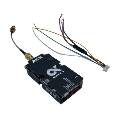AKK 8W VTX Alpha8 무선 비디오 송신기 80CH 5.8G 8W 5W 3W 1W 전원 지원 스마트 오디오