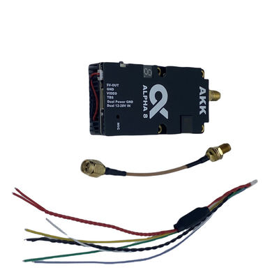 AKK 8W VTX Alpha8 무선 비디오 송신기 80CH 5.8G 8W 5W 3W 1W 전원 지원 스마트 오디오