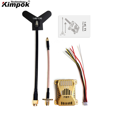 1.6G 3W 아날로그 UAV 비디오 송신기 16CH 1.6GHz FPV VTX 드론용 비디오 오디오 전송