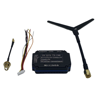 1.2G 1.3G 5W 무선 비디오 송신기 32CH FPV VTX 25mW 2000mW 5000mW 비디오 링크