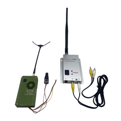 1.2Ghz 8W 드론 비디오 송신기 수신기 1.2G FPV VTX VRX 장거리 전송