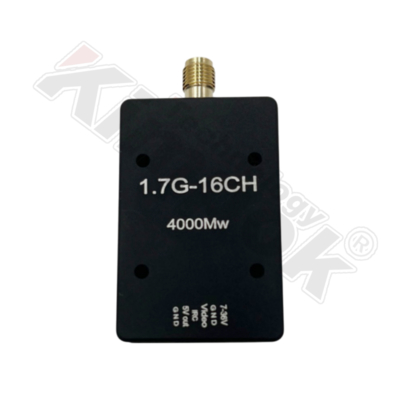 1.7Ghz 4W FPV 아날로그 비디오 송신기 장거리 무선 VTX