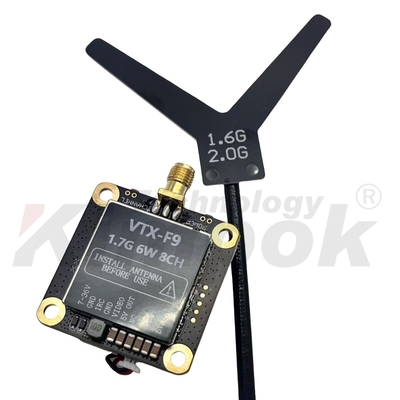 1.7G VTX 1.9G VTX 6W 무선 비디오 송신기 20km 장거리 이미지 전송