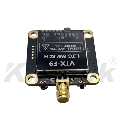 1.7G VTX 1.9G VTX 6W 무선 비디오 송신기 20km 장거리 이미지 전송