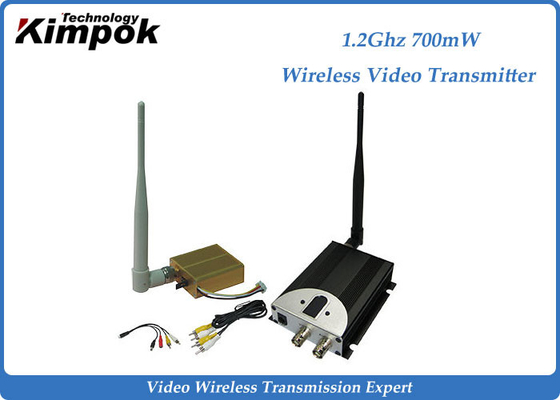 Kimpok 아날로그 영상 전송기 8CHs 700mW 1.2Ghz 1400m 전송 거리